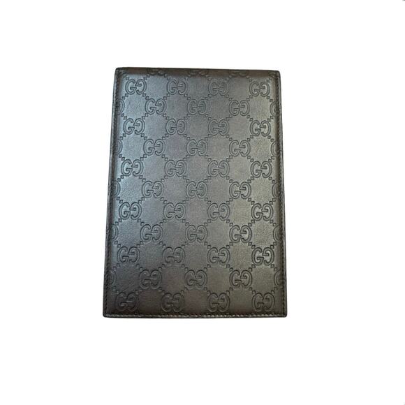 Gucci Guccisima Monogram Notebook in Chocolate Leather with Box - Picture 3 of 6